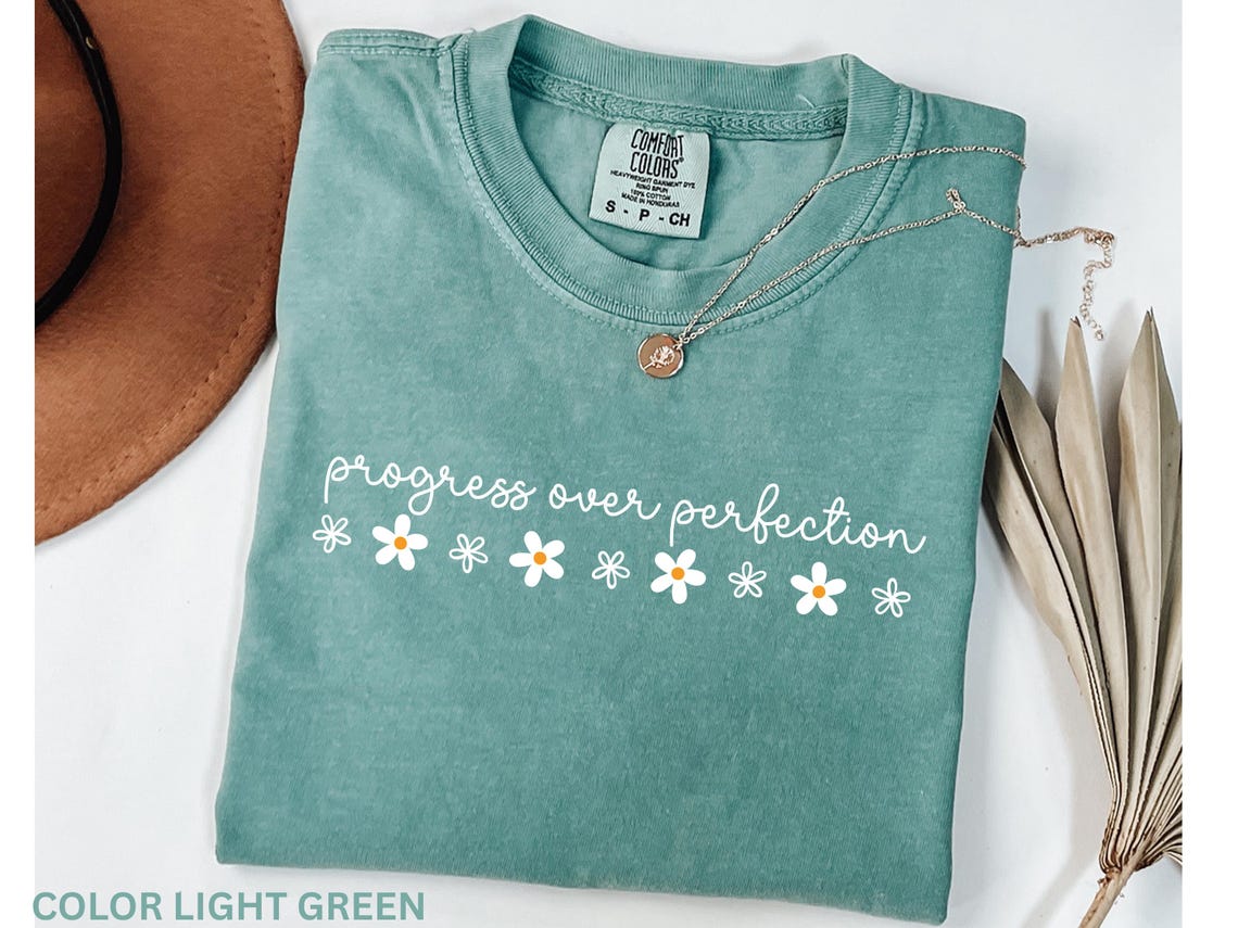 Progress Over Perfection Shirt Inspirational Teacher Shirt, Teacher Team Shirt , Back to School, Teacher Appreciation Gift