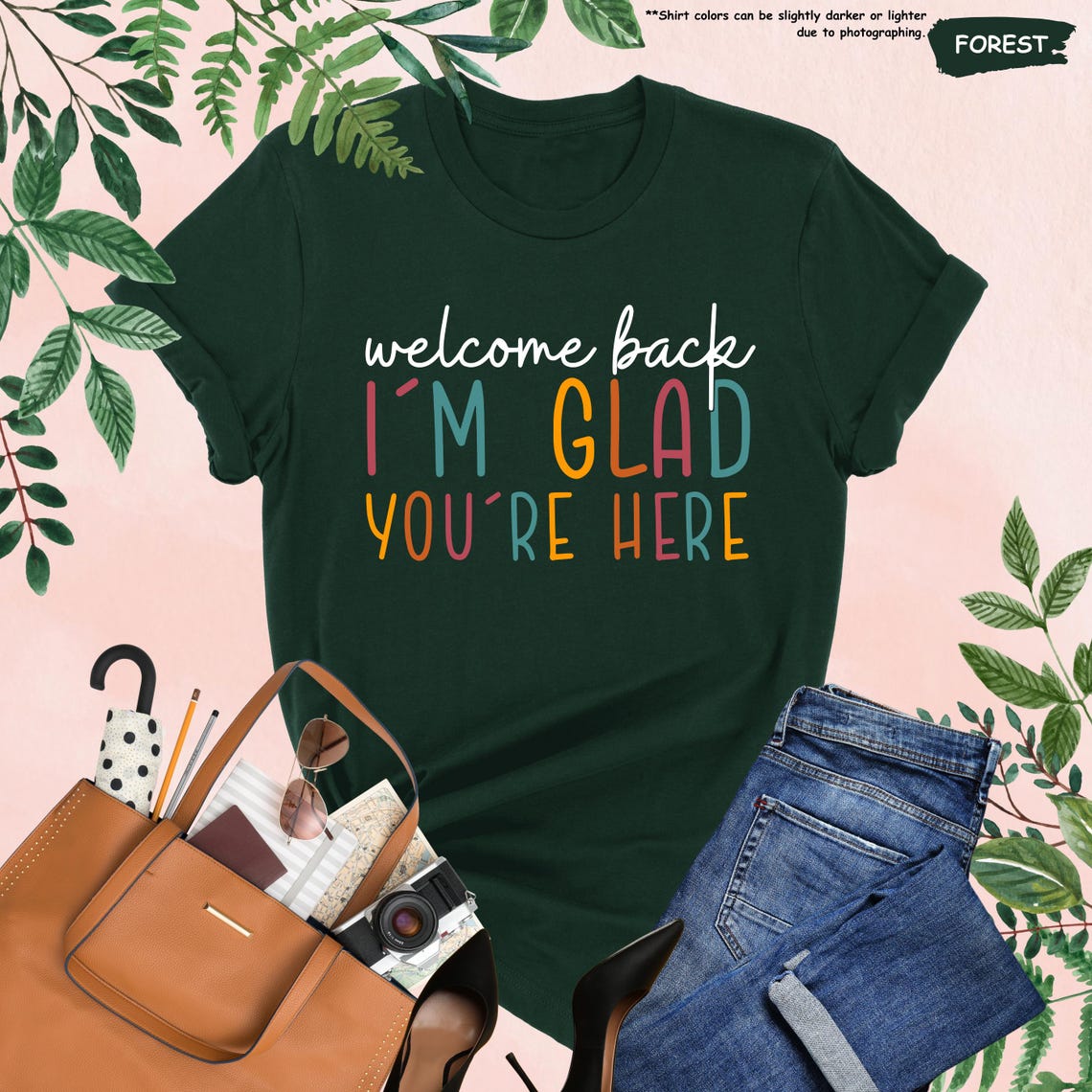 Welcome Back I'm Glad You're Here Shirt, Back To School Teacher Shirt, First Day Of School Shirts, Elementary Teacher Shirt, PreK Crew Shirt