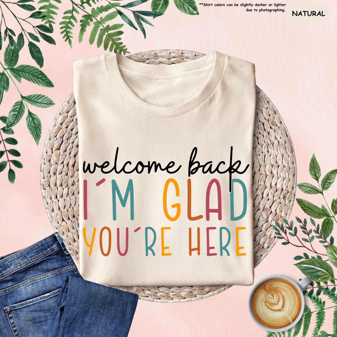Welcome Back I'm Glad You're Here Shirt, Back To School Teacher Shirt, First Day Of School Shirts, Elementary Teacher Shirt, PreK Crew Shirt