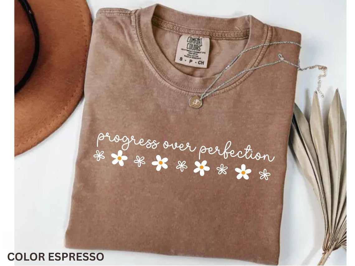 Progress Over Perfection Shirt Inspirational Teacher Shirt, Teacher Team Shirt , Back to School, Teacher Appreciation Gift